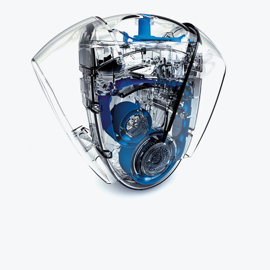 transparent inhaler showing internal mechanism