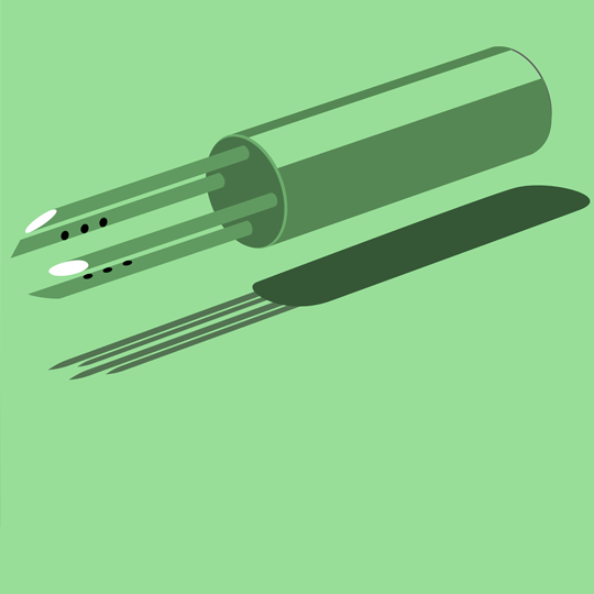 graphic of multi needle assembly