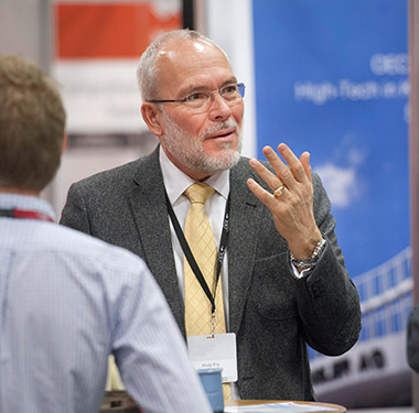 Andy Fry presenting at PDA Europe