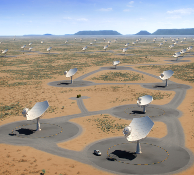 array of radio telescopes