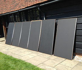 DIY portable black and white boards