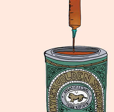 Injecting golden syrup
