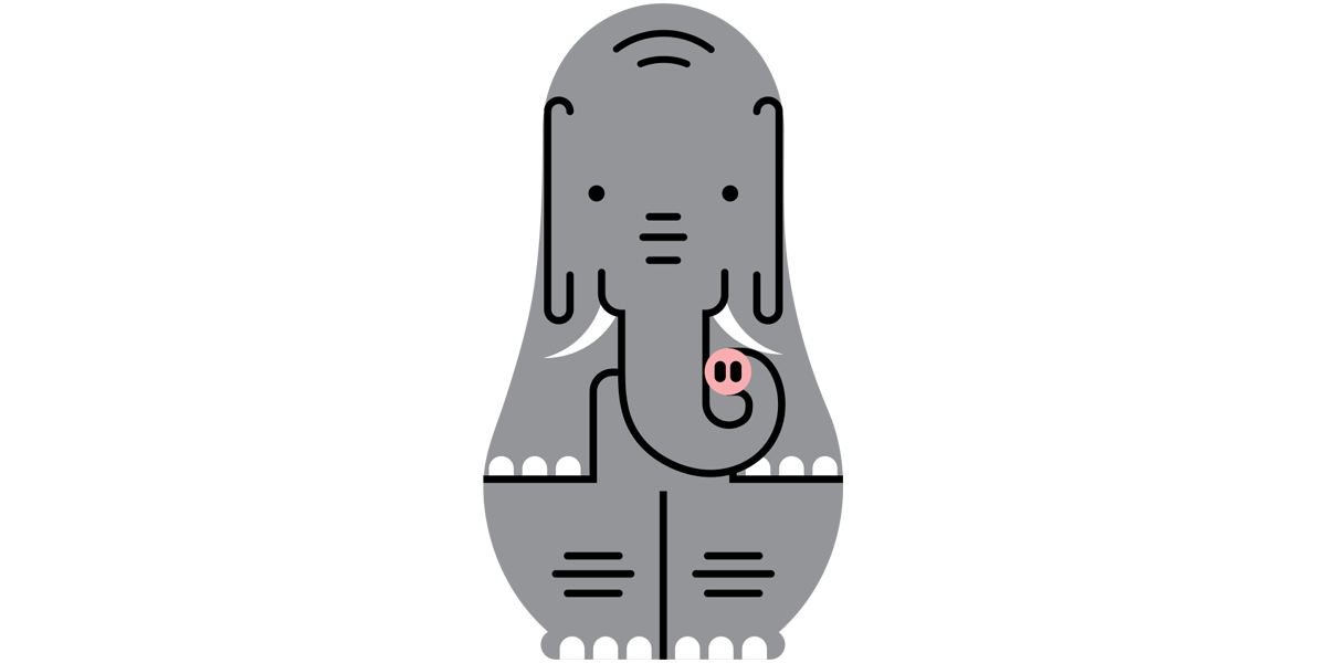 partners-in-evolution-russian-dolls-elephant